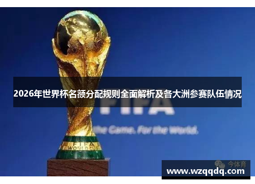 2026年世界杯名额分配规则全面解析及各大洲参赛队伍情况